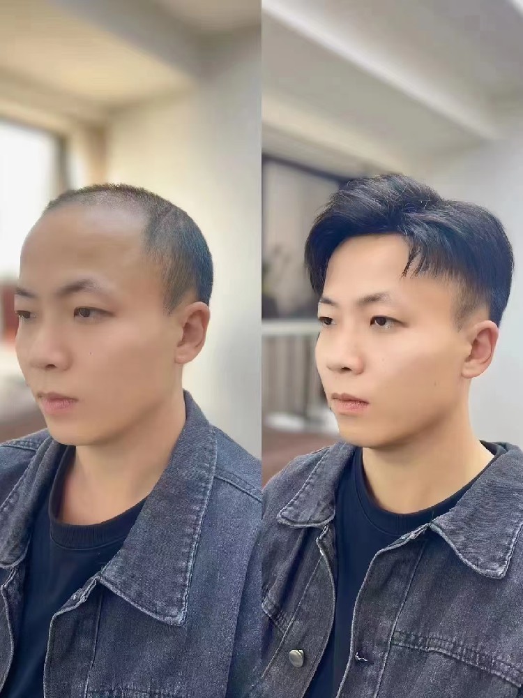 南阳假发，男士假发高端定做