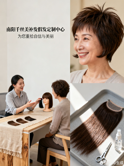 南阳千丝美：白发不用染，定制假发更省心